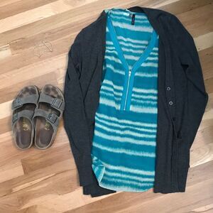 Grey button up cardigan